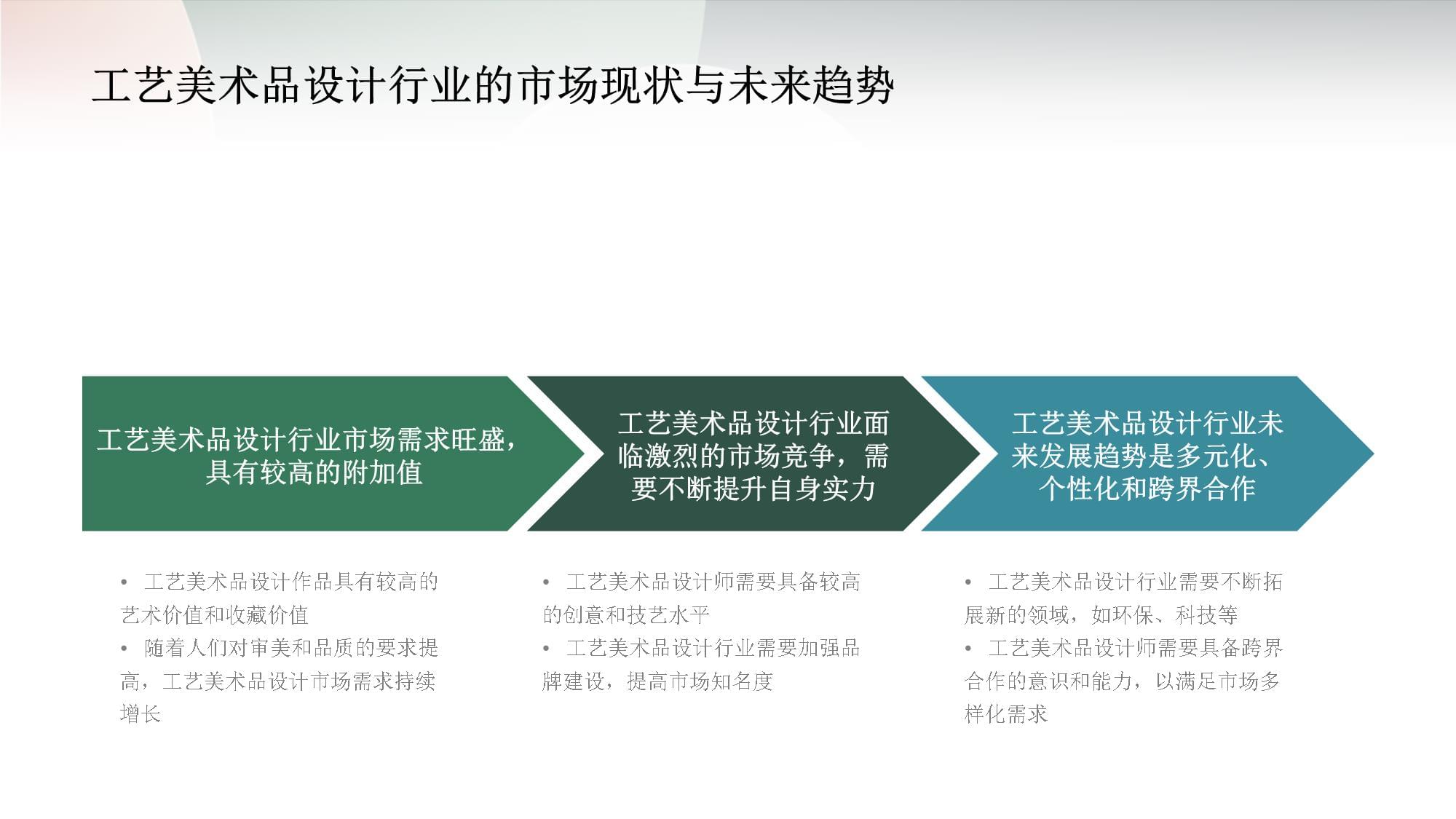 工藝美術(shù)品設(shè)計(jì)的職業(yè)生涯規(guī)劃書(shū) 從匠心到品牌